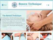 Tablet Screenshot of bowen-technique.com